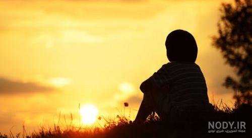  عکس سایه دختر در غروب