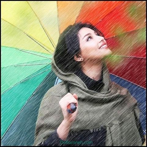  عکس دختر زیر باران برای پروفایل