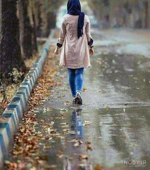  عکس دختر زیر باران غمگین
