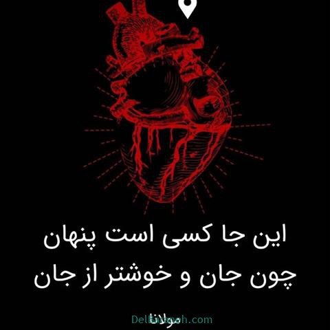  عس نوشته اشعار مولانا با کیفیت بالا