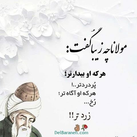  عس نوشته اشعار مولانا با کیفیت بالا