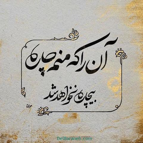  عس نوشته اشعار مولانا با کیفیت بالا