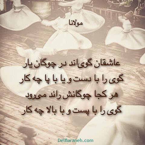  عس نوشته اشعار مولانا با کیفیت بالا