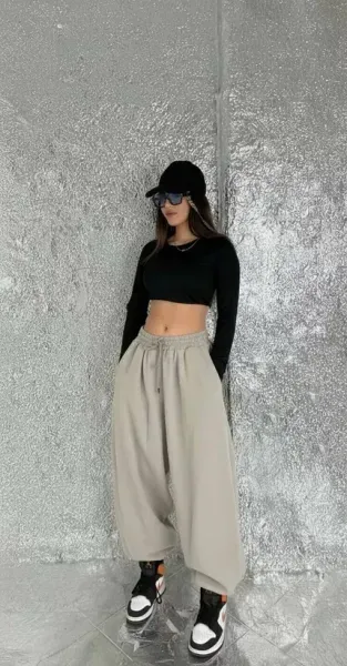 عکس شلوار جاگر بگ کش دار