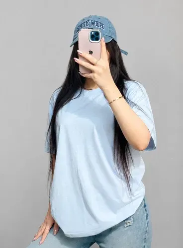 تیشرت لانگ کلاه دار سرخابی