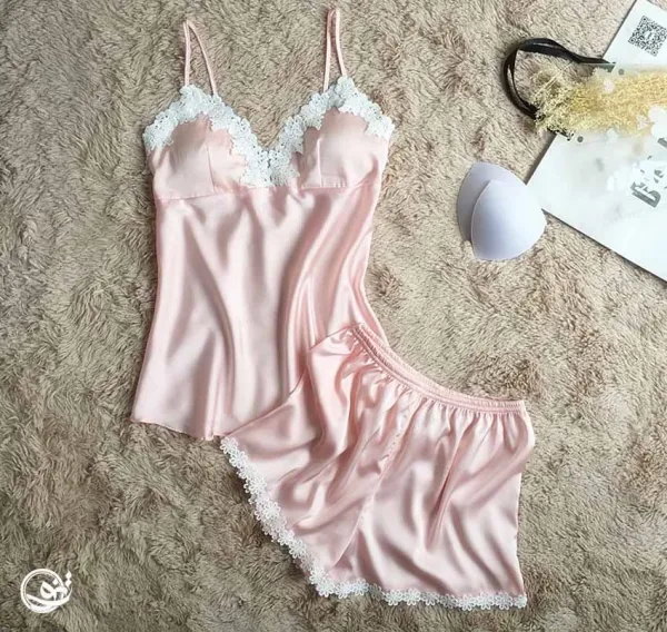 عکس لباس خواب عروس و داماد توری