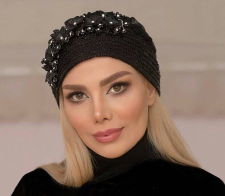 عکس کلاه مجلسی زنانه با حجاب