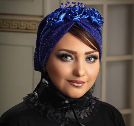 عکس کلاه مجلسی زنانه با حجاب