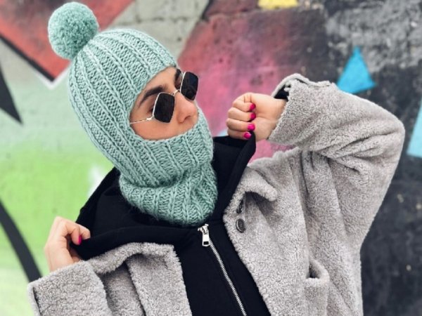  عکس مدل شال و کلاه بافتنی دخترانه جدید