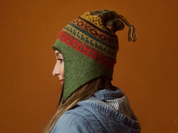  عکس مدل شال و کلاه بافتنی دخترانه جدید