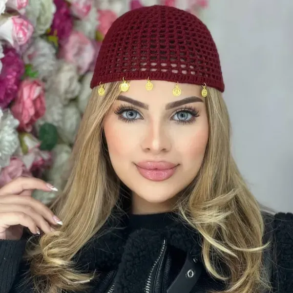  عکس کلاه ساحلی بافتنی