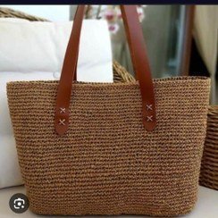  عکس ست کیف و کلاه رافیا