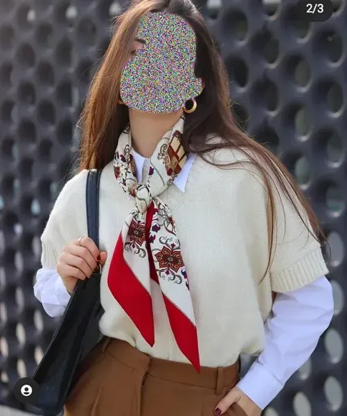  عکس انواع دستمال گردن زنانه