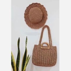  عکس کیف و کلاه حصیری زنانه