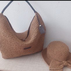  عکس کیف و کلاه حصیری زنانه