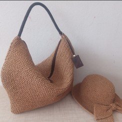  عکس کیف و کلاه حصیری زنانه