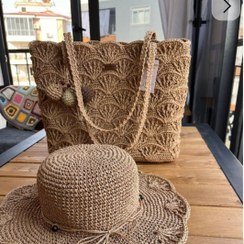  عکس کیف و کلاه حصیری زنانه
