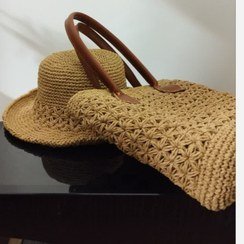 عکس کیف حصیری ساحلی