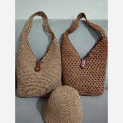  عکس کیف حصیری ساحلی