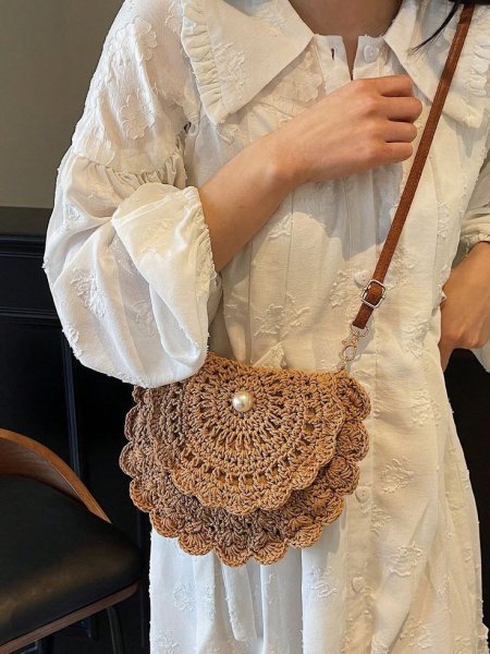  عکس کیف حصیری رافیا