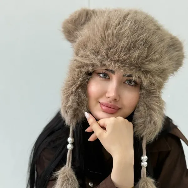  عکس کلاه روسی خلبانی دخترانه