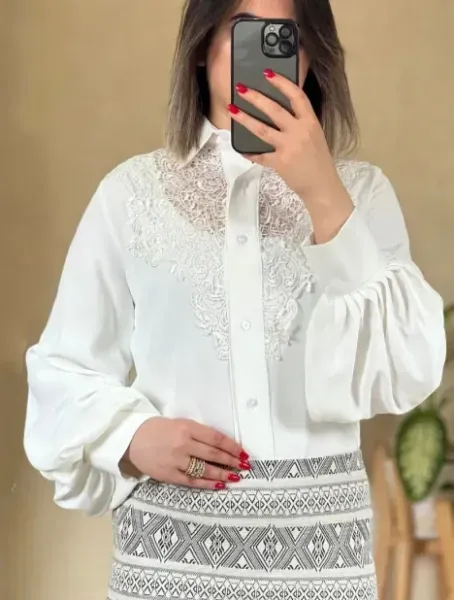 مدل شومیز ساده و شیک جلو بسته