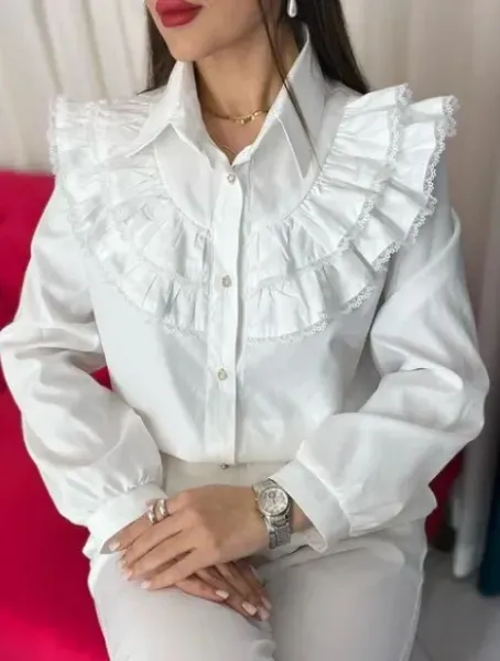 مدل شومیز ساده و شیک جلو بسته