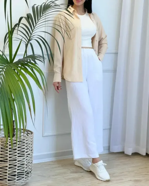 عکس شلوار پارچه ای خنک و تابستانه زنانه