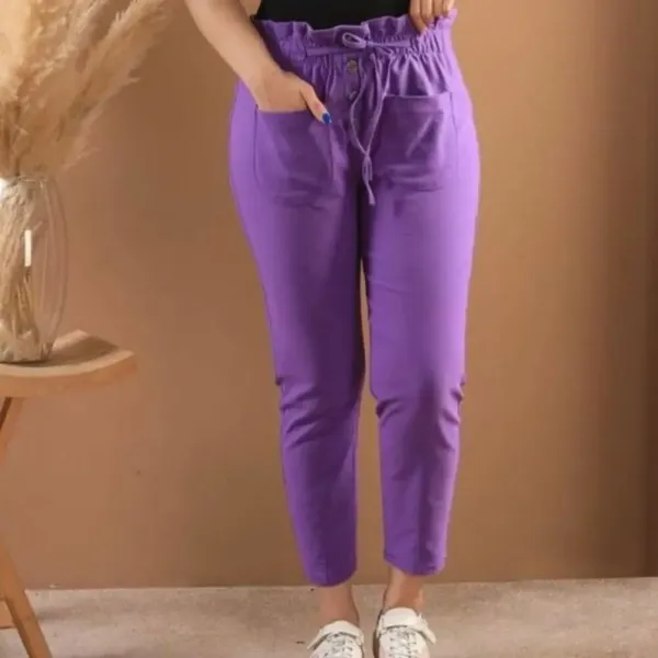 عکس شلوار پارچه ای خنک و تابستانه زنانه