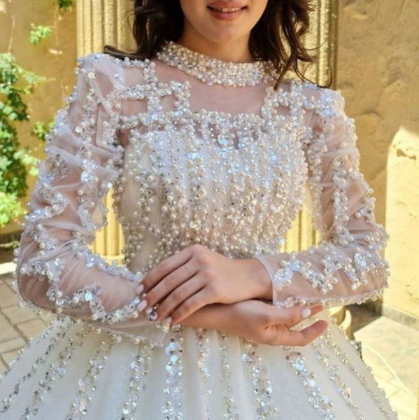 عکس لباس عروس پرنسسی باز