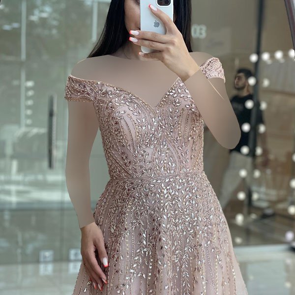 عکس لباس عروس پرنسسی رنگی