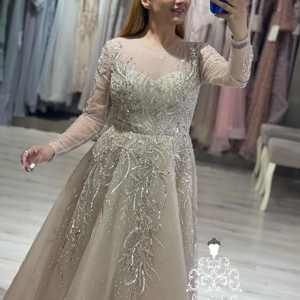 عکس لباس عروس پرنسسی رنگی