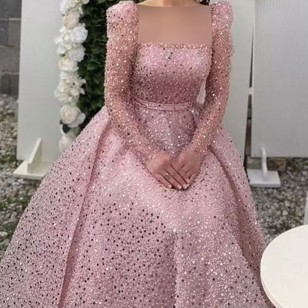 عکس لباس عروس پرنسسی رنگی