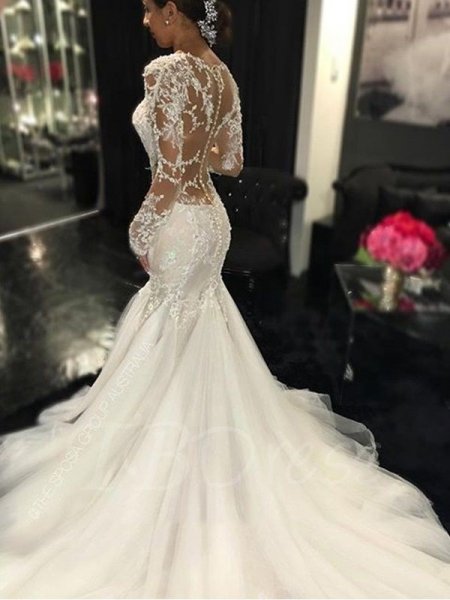 لباس عروس اروپایی ساده