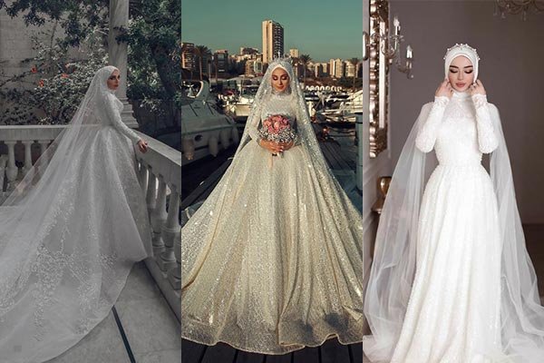 لباس عروس عربی شاین