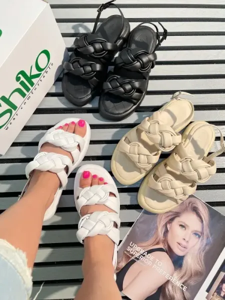  عکس صندل لژدار زنانه جدید