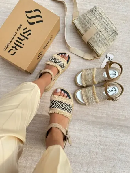  عکس صندل لژدار زنانه جدید
