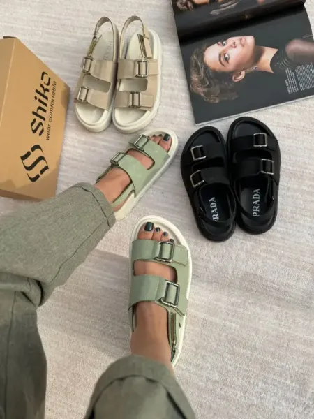  عکس صندل لژدار زنانه جدید