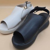 عکس صندل لژدار چرم زنانه