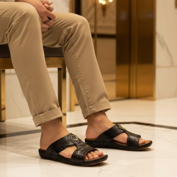  عکس صندل مردانه چرم طبیعی