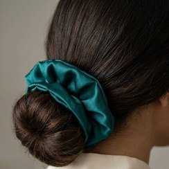  عکس کش مو ساتن طرح دار