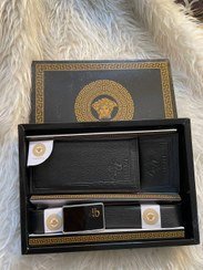  عکس ست کیف و کمربند مردانه چرم اصل