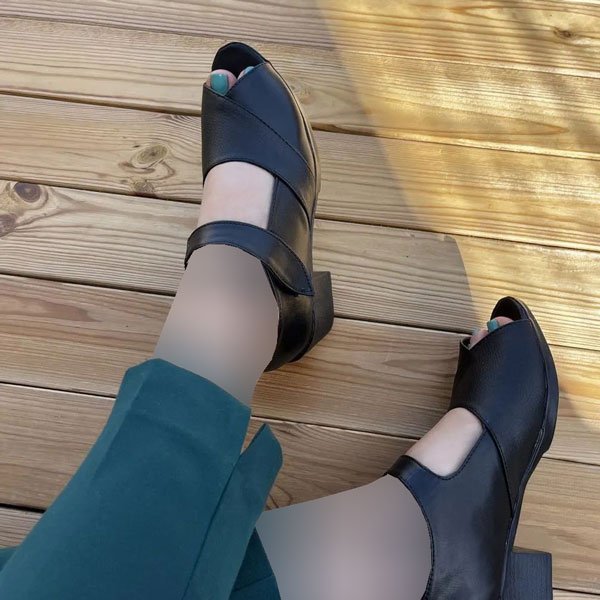  عکس کفش پاشنه بلند پهن جدید