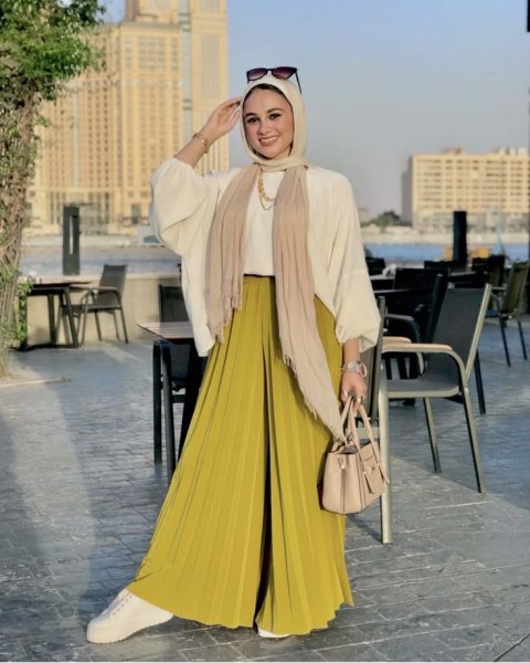 تیپ با حجاب دخترانه شیک و با کلاس