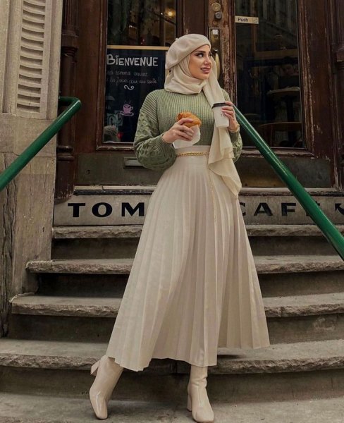 تیپ با حجاب دخترانه شیک و با کلاس