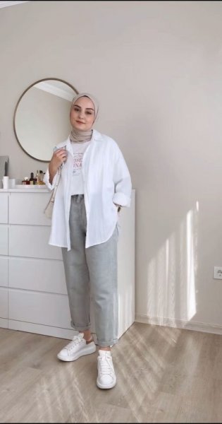 تیپ با حجاب دخترانه شیک و با کلاس