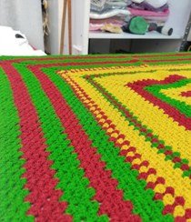 عکس رومیزی قلاب بافی شیک