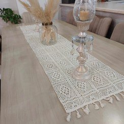  عکس رومیزی قلاب بافی با نخ ابریشم