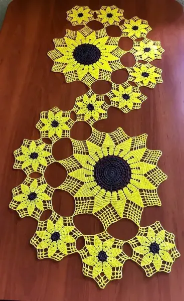عکس رومیزی بافتنی شیک و لاکچری
