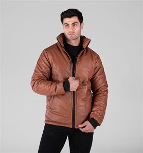  عکس کاپشن چرم مصنوعی مردانه